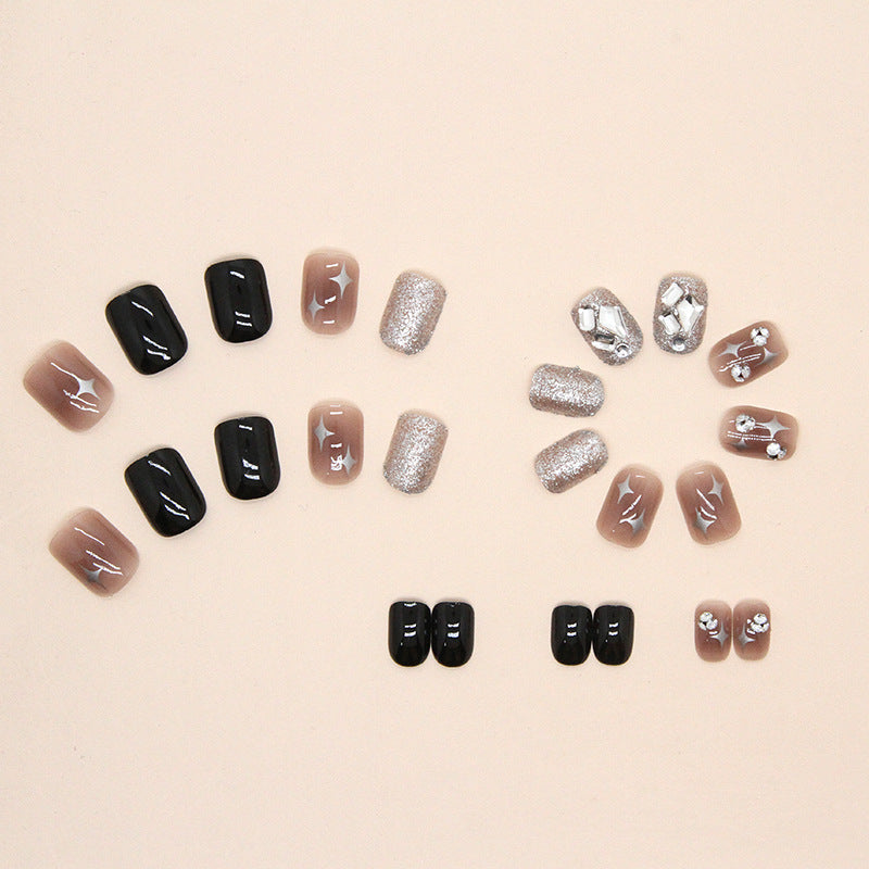 【Z599ã€?Wearable Nails Finished Manicure