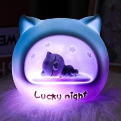 Star Cat Sleep Night Light