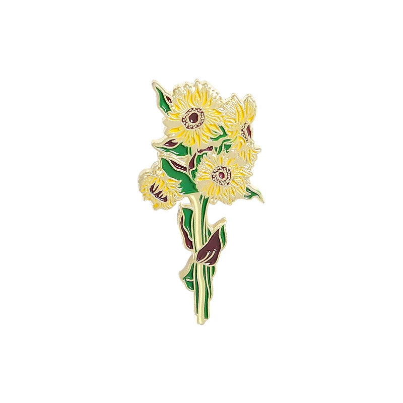 Exquisite Beautiful Sunflower Pins