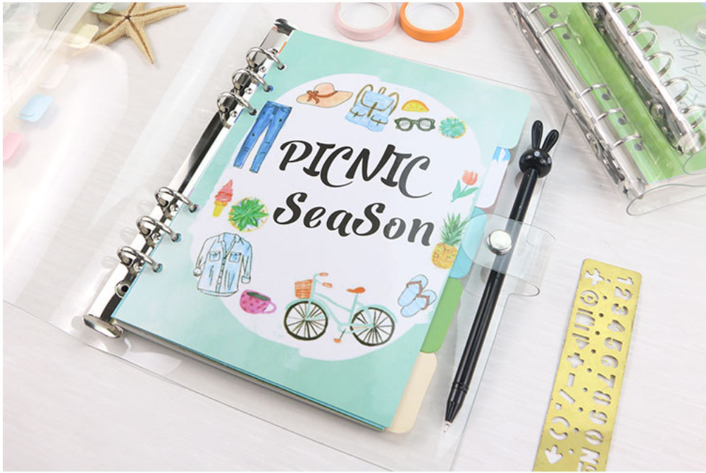 6 Ring Binder Transparent Cover