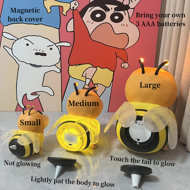 Kawaii Cartoon Little Bee Night Light Ornament