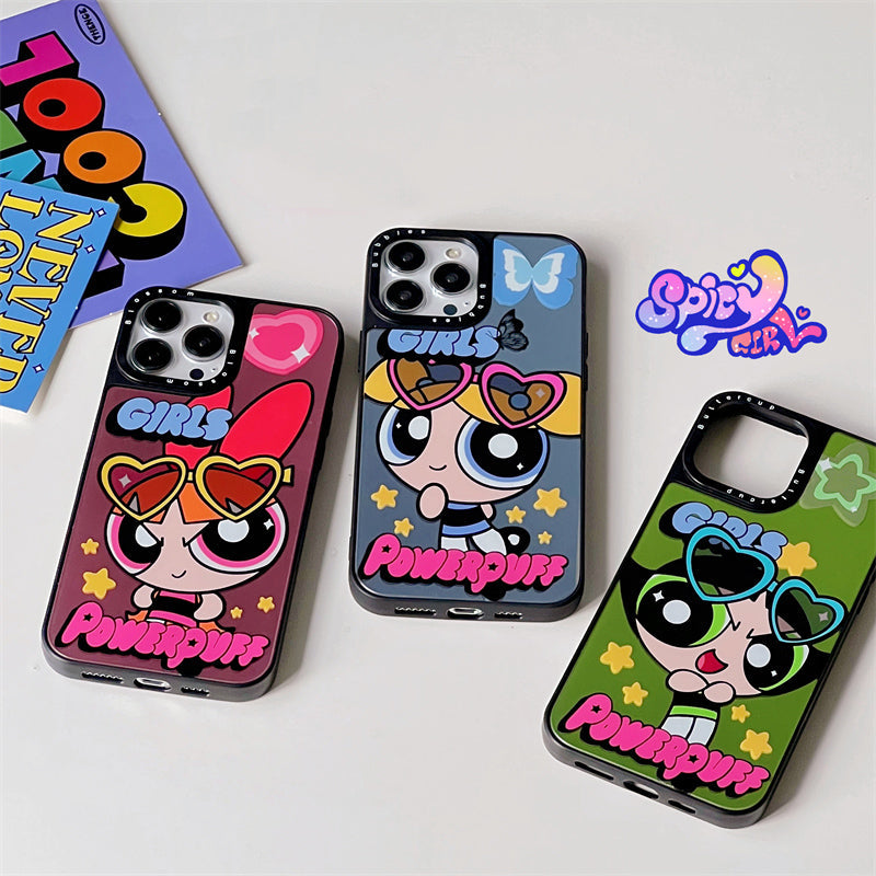 Cartoon Girl Laser Phone Case