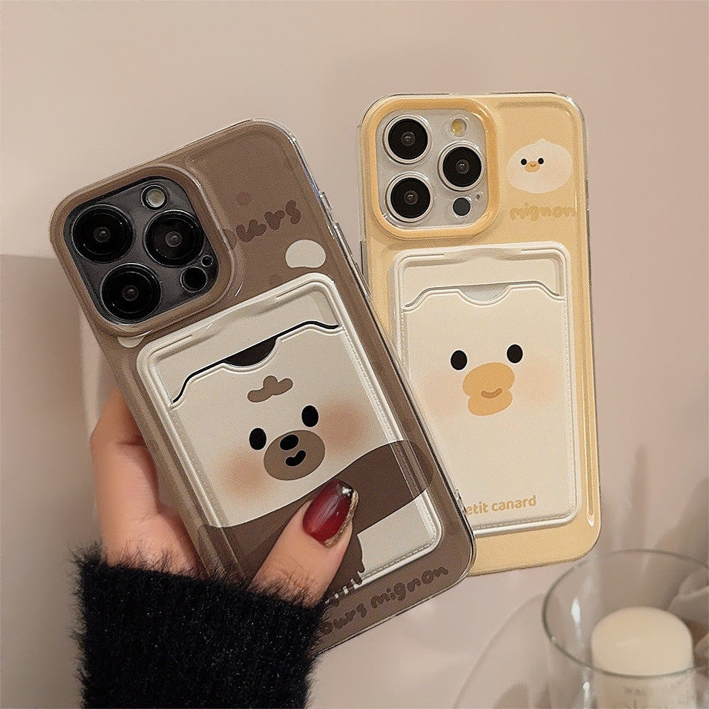 Cute Cartoon Card Holder Phone Case