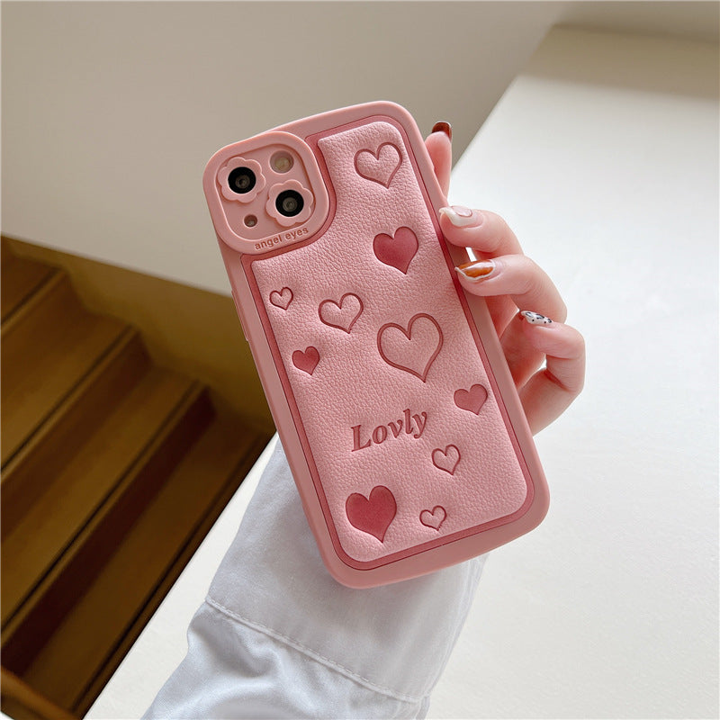 Girly Pink Heart Phone Case