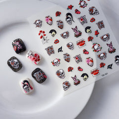 Dark Halloween 5D Nail Art Sticker