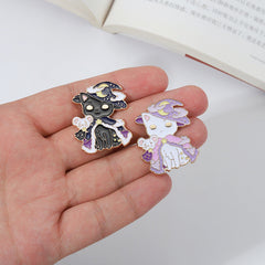 Cartoon Cute Magic Cat Pins