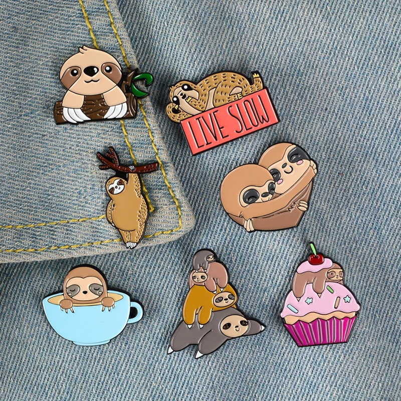 Cartoon Stacked Arhat Tree Pins