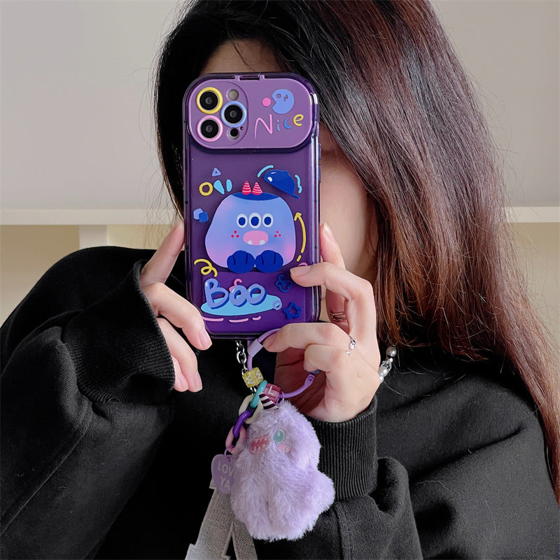 Cute Monster Pendant Phone Case