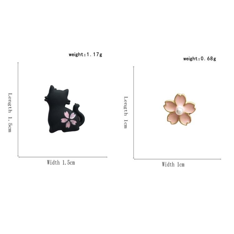 Cute Cat Flower Earrings