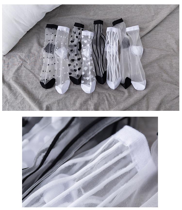 Korean Glass Silk Socks