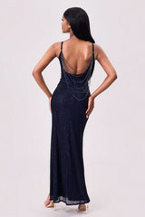 Backless Maxi Split Dress