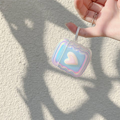 Kawaii Laser Heart Airpods Case