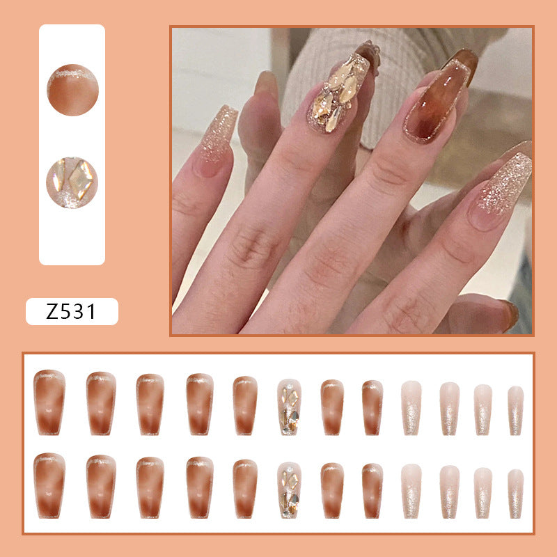 【Z531ã€?Wearable Nails Finished Manicure