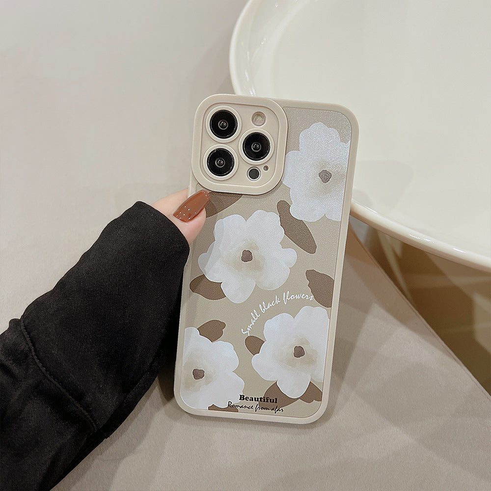 Vintage Matte Flower Phone Case