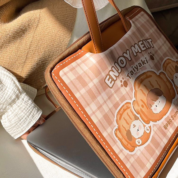 Roro Jump Dog TAIYAKI Laptop Bag