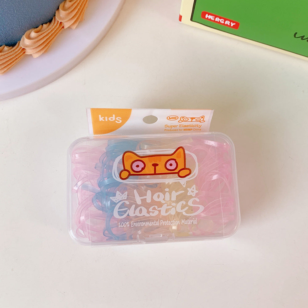 Cute Jelly Candy Boxed Hair Rubber Band