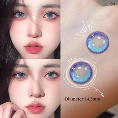 Anime Girl Tears Blue Cosmetic Contact Lenses