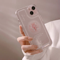 Clear Crystal Bow Phone Case