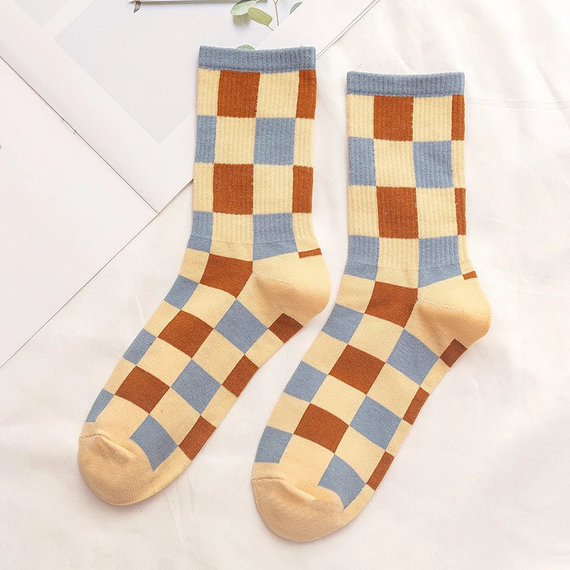 Blue Cotton Socks