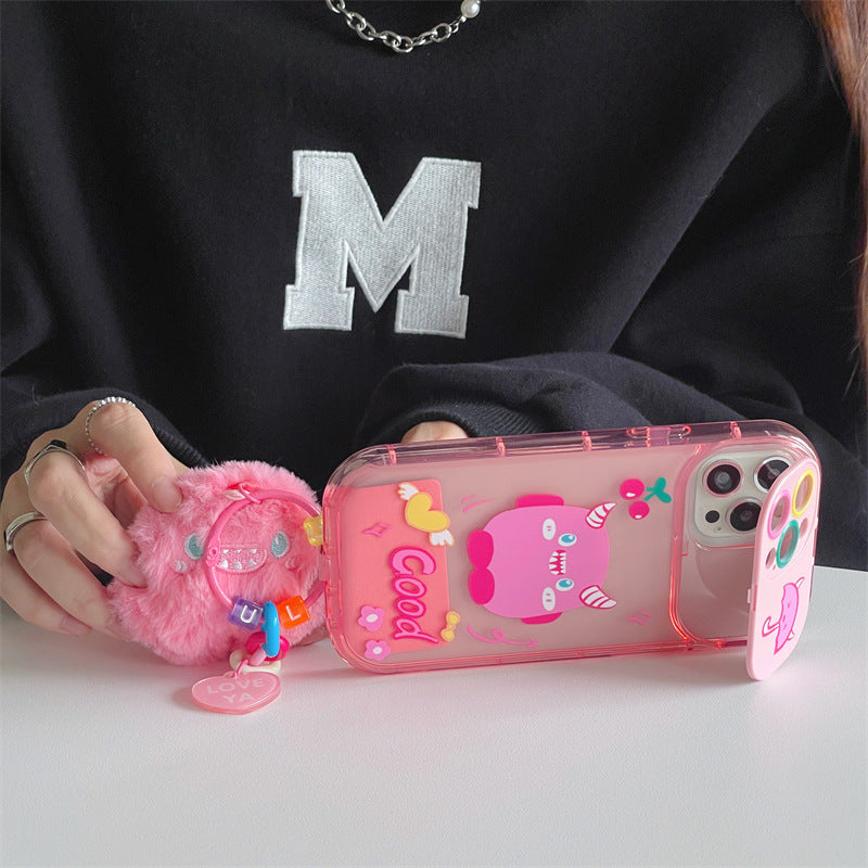 Cute Monster Pendant Phone Case