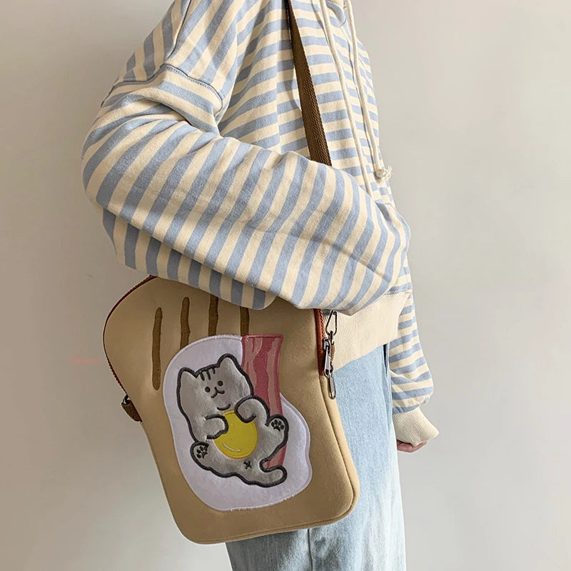 Toast Cat Ipad Laptop Bag