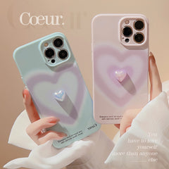 Gradient Electroplating Love Phone Case