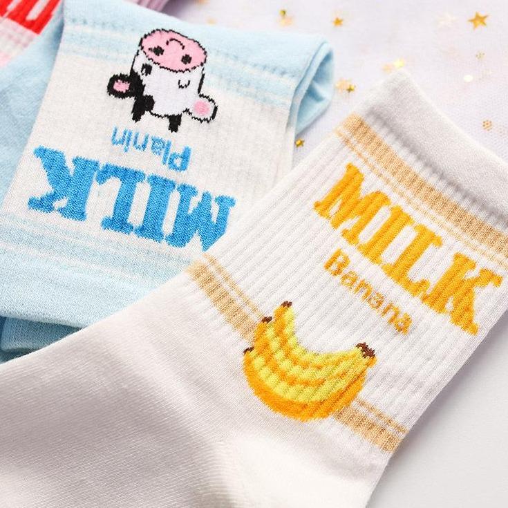 Japanese Cartoon Fruit Socks