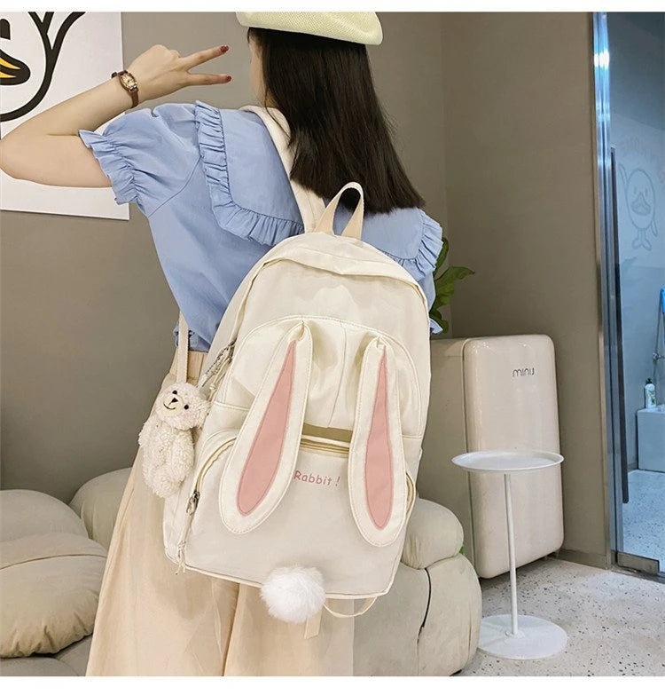 Funny Character Bunny Ears Backpack