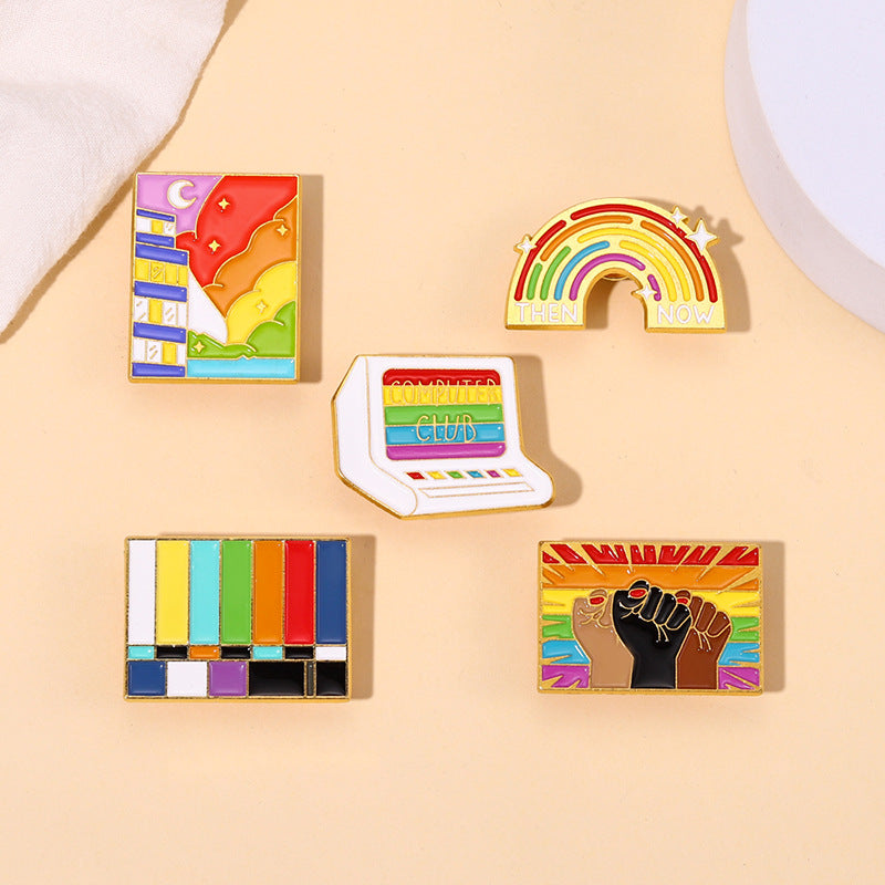 Cartoon Rainbow Series Pins