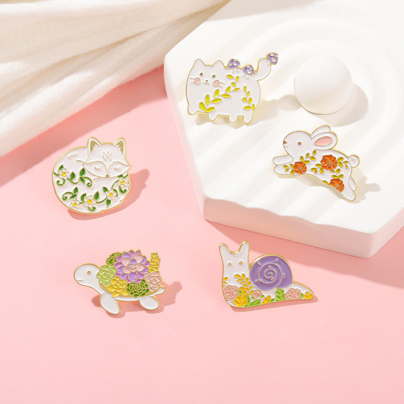 Cartoon Cute Snail Turtle Pins