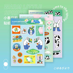 Spring Day Series Waterproof Stickers