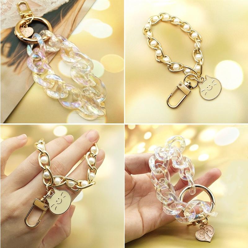 Pearls Alloy Keychain