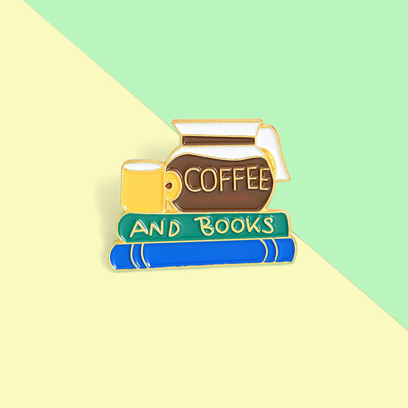 Reading Time Coffee Book Pins