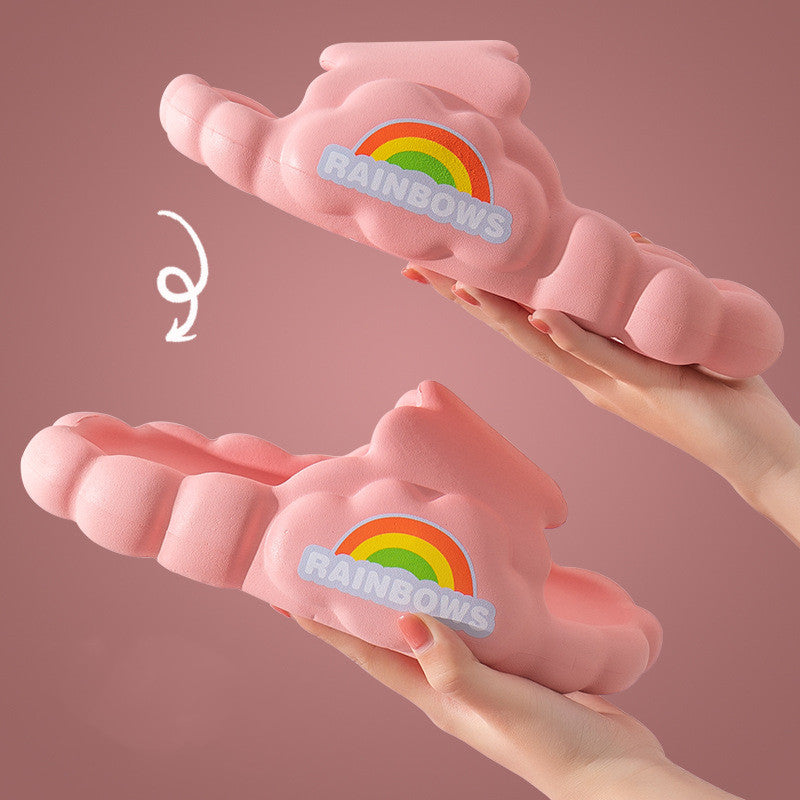Kawaii Clouds Rainbow Slippers