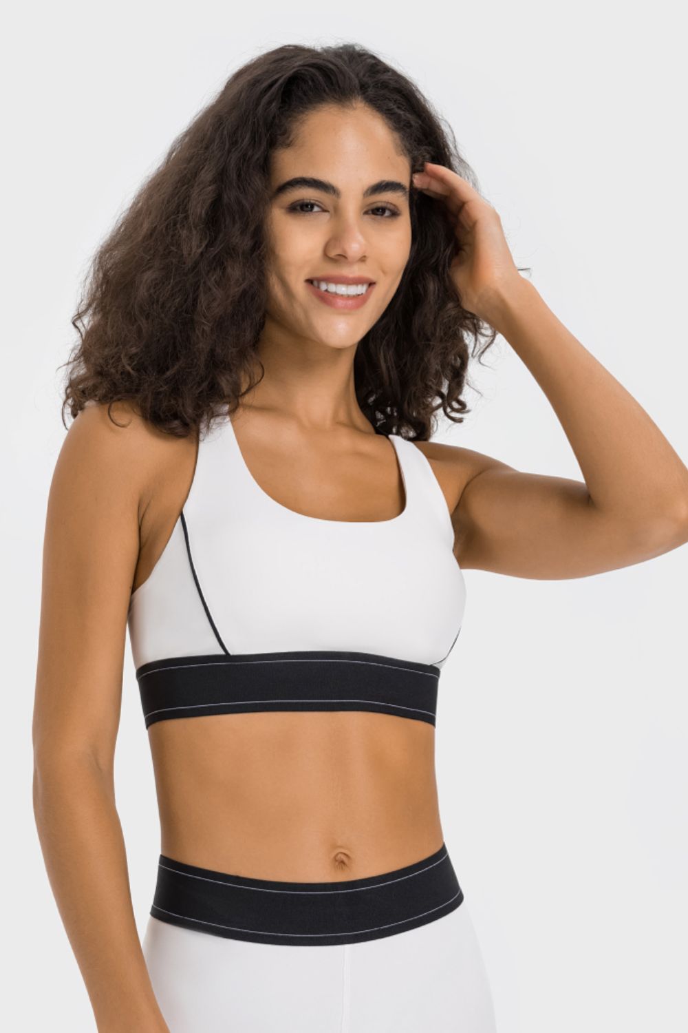 No Underwire Cropped Active Bra