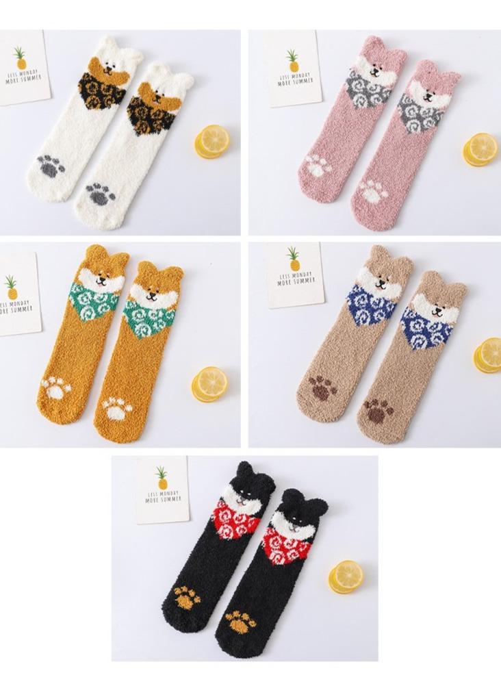 Cute Shiba Inu Floor Socks