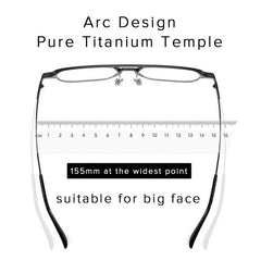 Pure Titanium Magnetic Clip-On Glasses