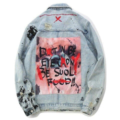 “Graffiti Wallâ€?Denim Jacket