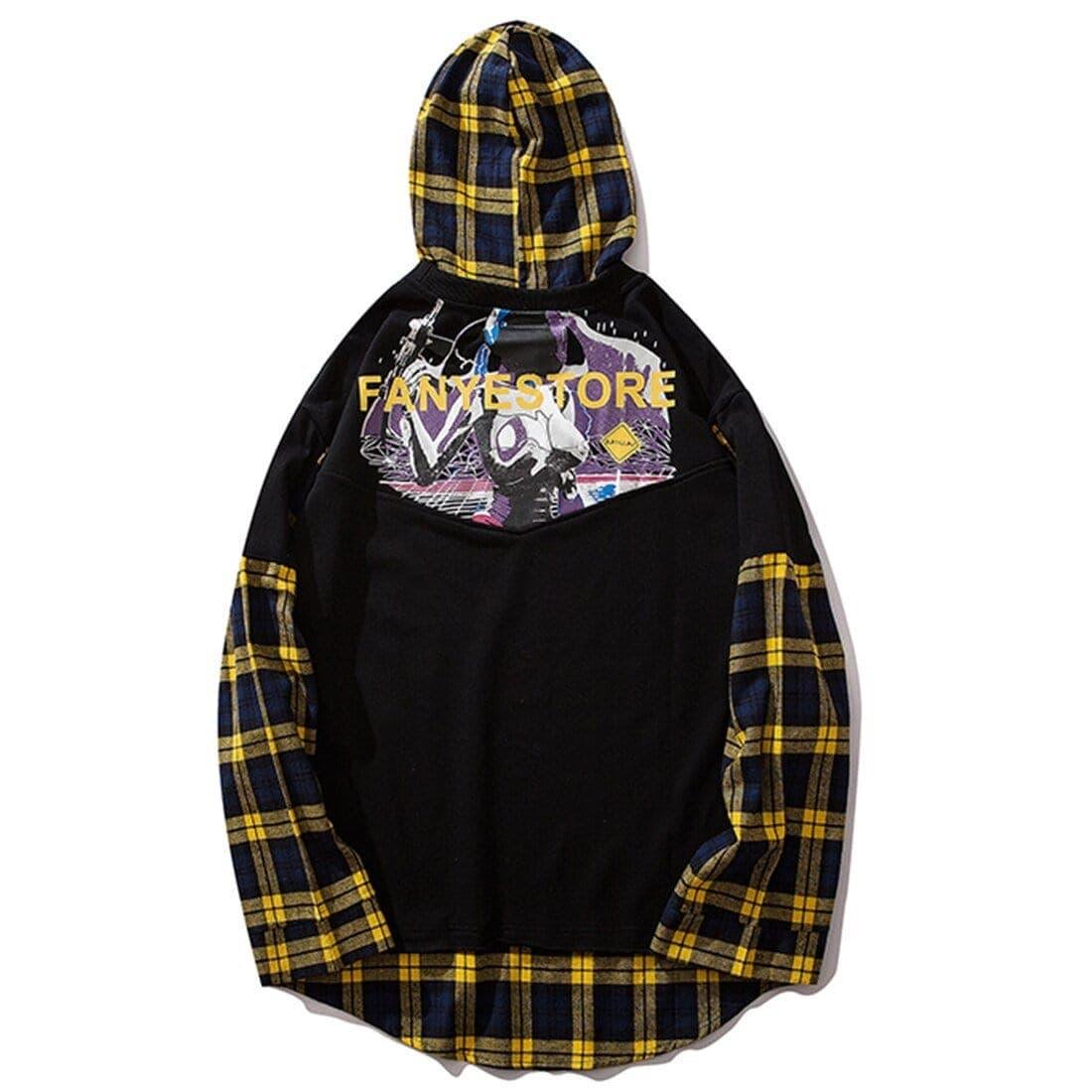 “Oversize Patchworkâ€?Hoodie