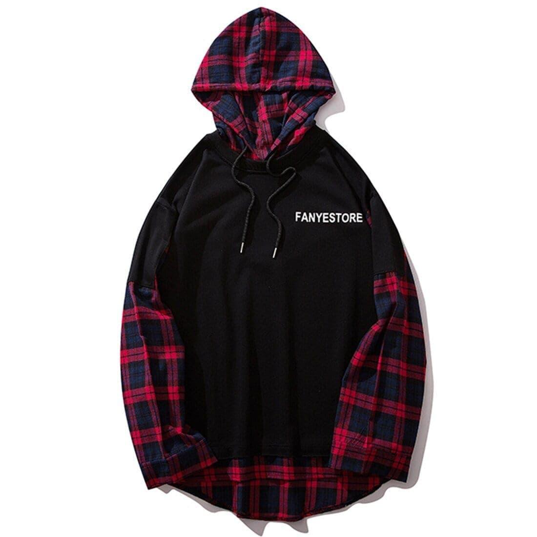 “Oversize Patchworkâ€?Hoodie