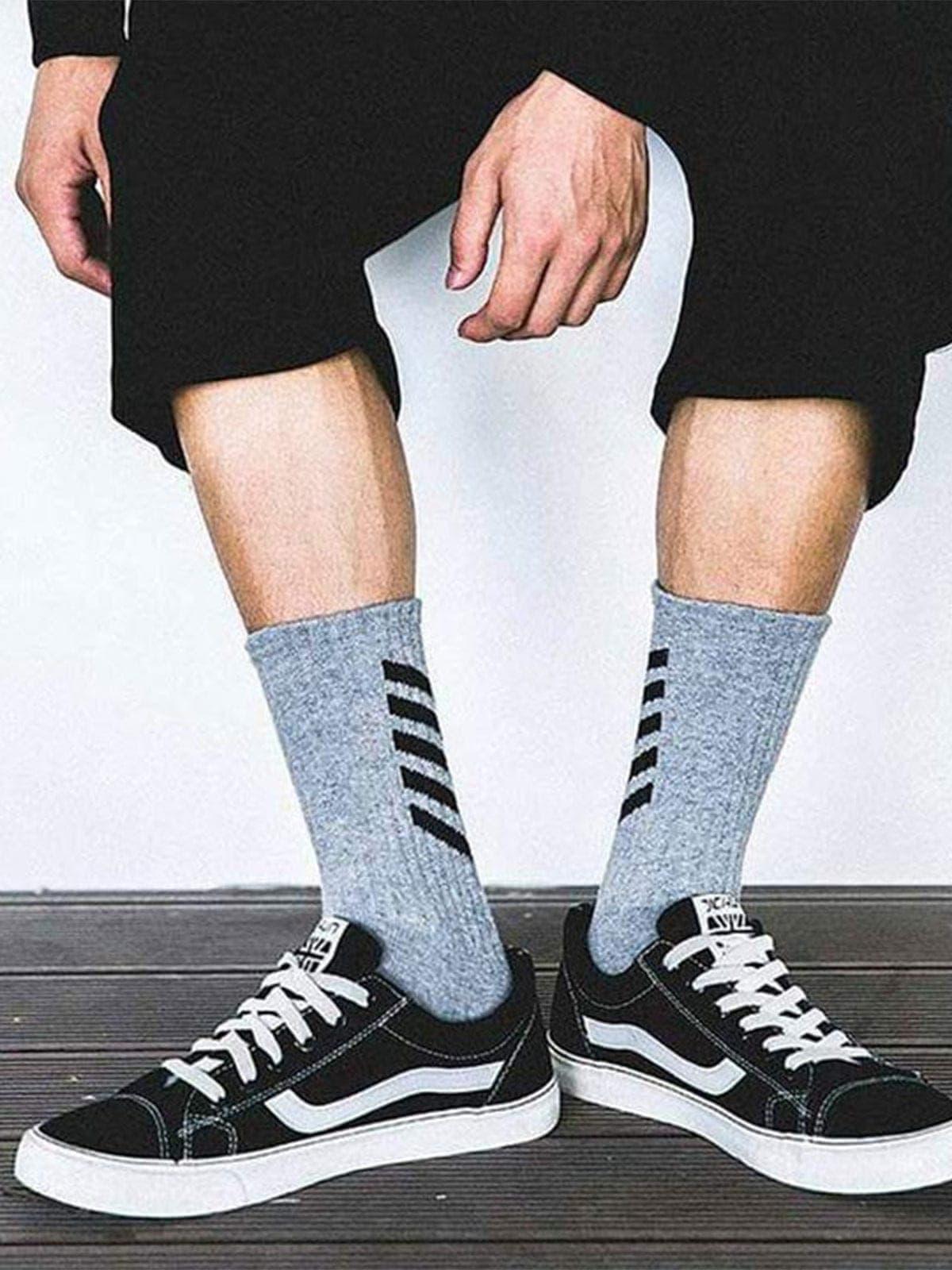 Striped Skateboard Socks 1PC