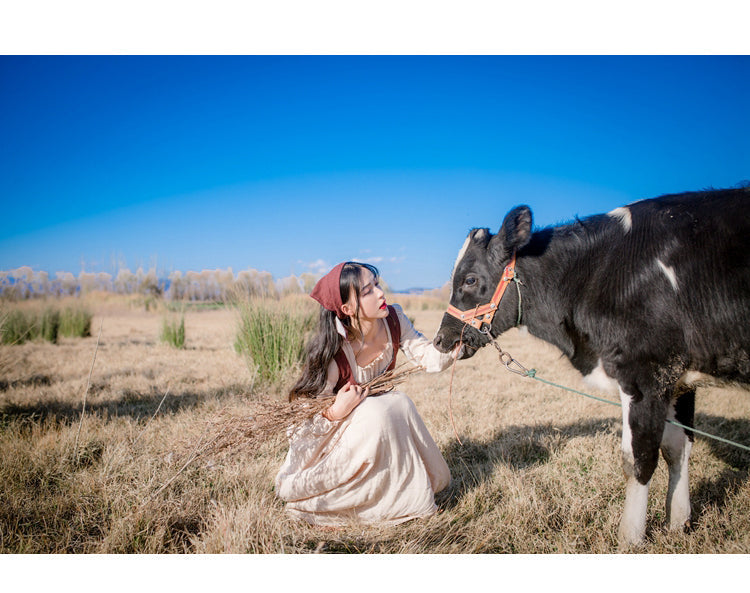 Anelia Linen Village Witch Cottagecore Dress Set