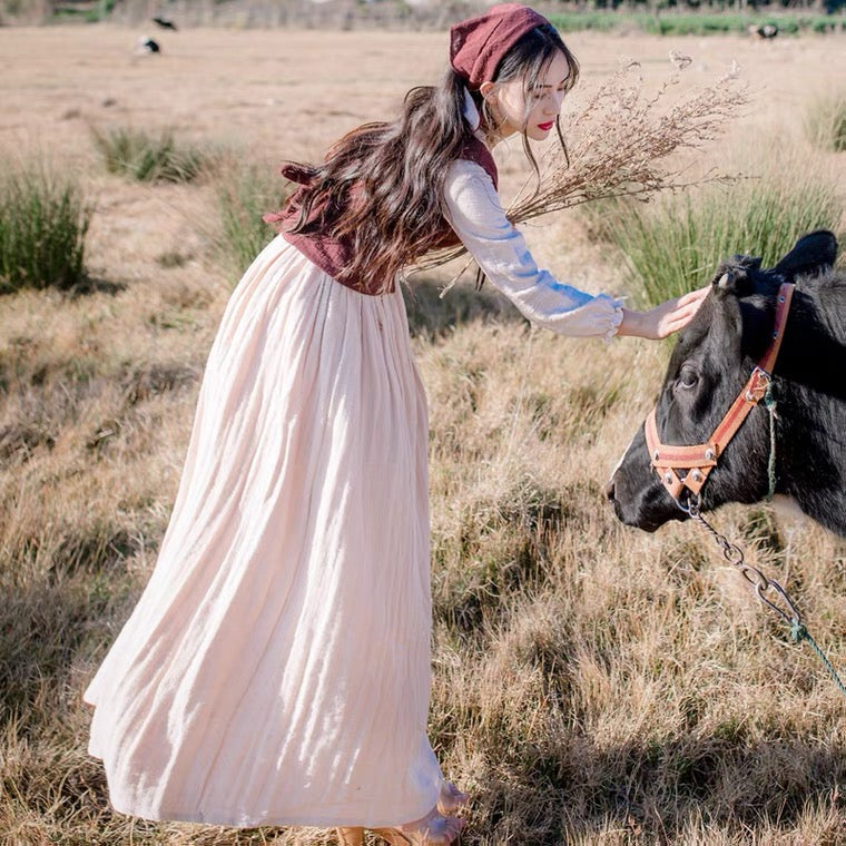 Anelia Linen Village Witch Cottagecore Dress Set