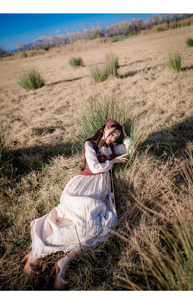 Anelia Linen Village Witch Cottagecore Dress Set