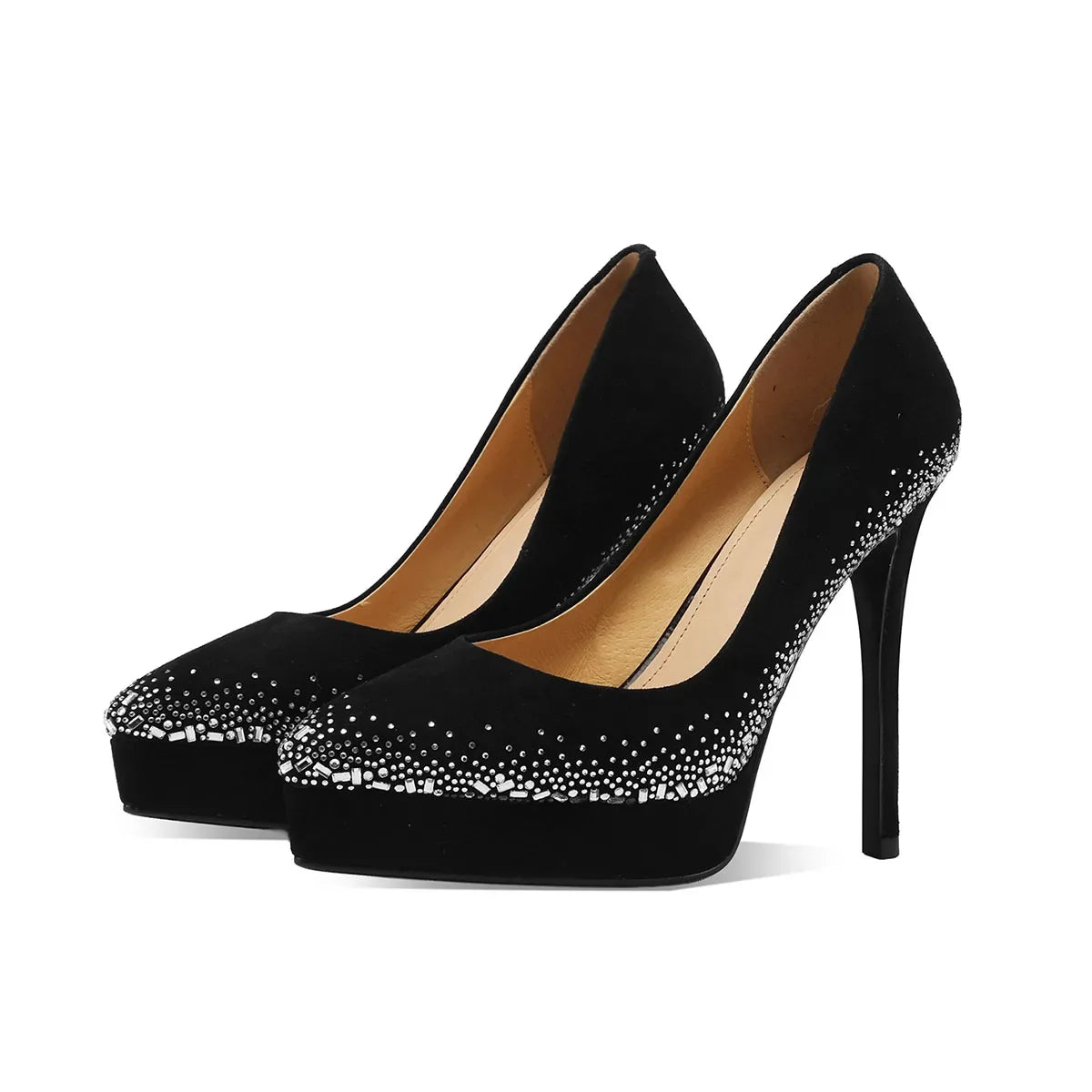 Sheep Suede Pointed To Thin Heels