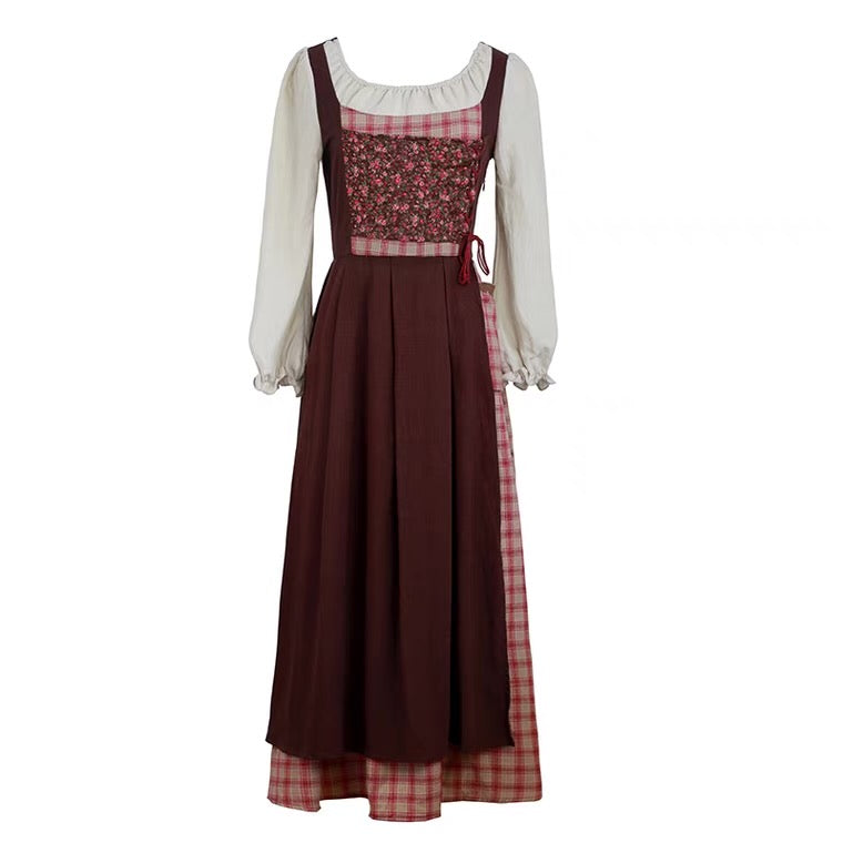 Autumn Witch Cotton Cottagecore Dress