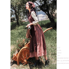 Autumn Witch Cotton Cottagecore Dress