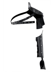 Gothic PU One Shoulder Sleeve