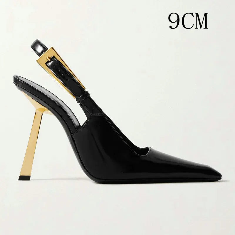 Black Baotou High Heel