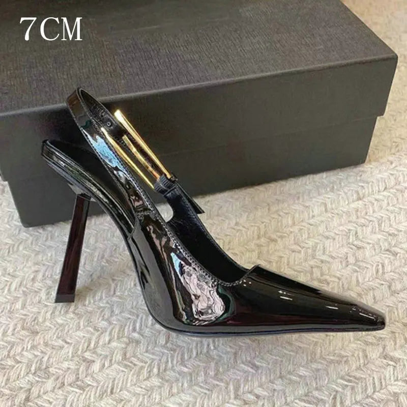 Black Baotou High Heel
